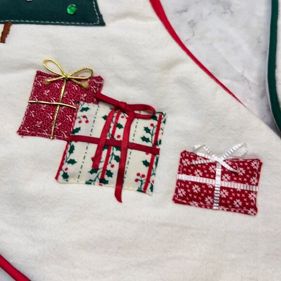 Handmade Christmas Stockings Set Embroidered Holiday Decor Tree Gifts Heart - Picture 6 of 11